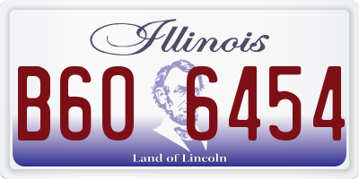 IL license plate B606454