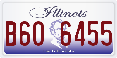 IL license plate B606455