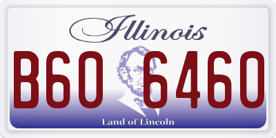 IL license plate B606460