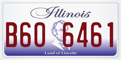 IL license plate B606461