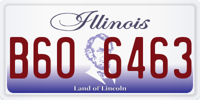 IL license plate B606463