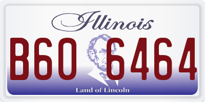 IL license plate B606464