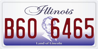 IL license plate B606465