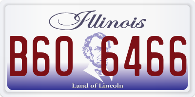 IL license plate B606466