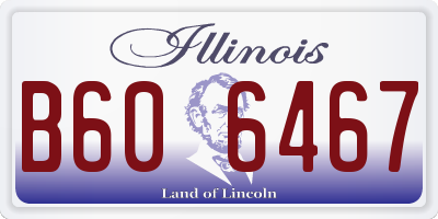 IL license plate B606467