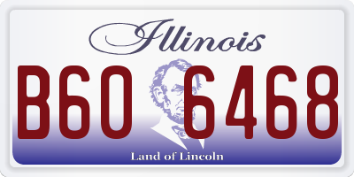 IL license plate B606468