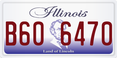 IL license plate B606470