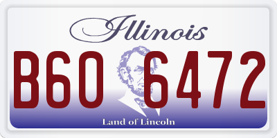 IL license plate B606472