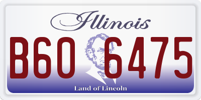 IL license plate B606475