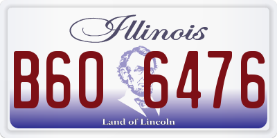 IL license plate B606476