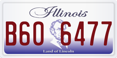 IL license plate B606477