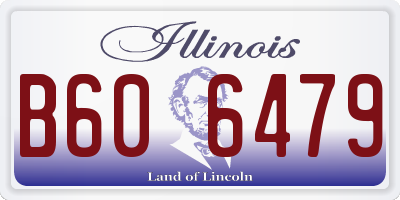 IL license plate B606479