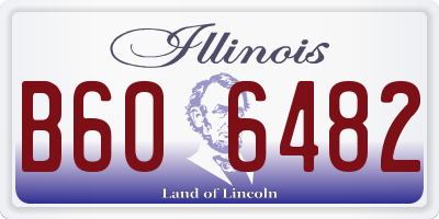 IL license plate B606482