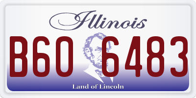 IL license plate B606483