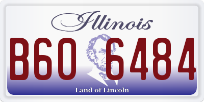 IL license plate B606484