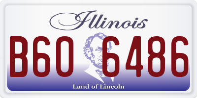 IL license plate B606486