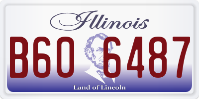 IL license plate B606487