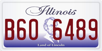 IL license plate B606489