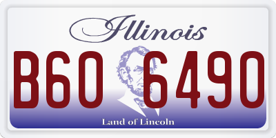 IL license plate B606490