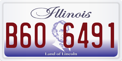 IL license plate B606491