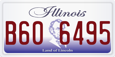 IL license plate B606495