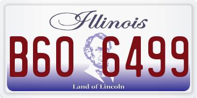 IL license plate B606499