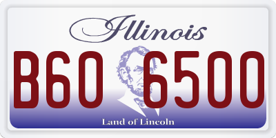 IL license plate B606500