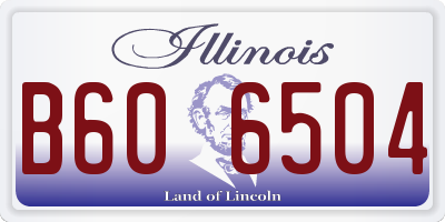 IL license plate B606504