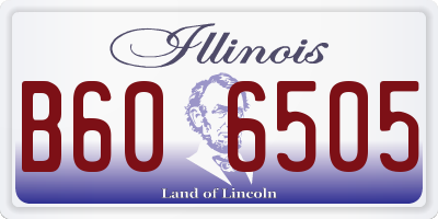 IL license plate B606505