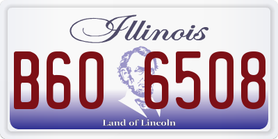 IL license plate B606508