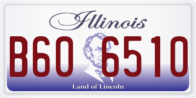 IL license plate B606510