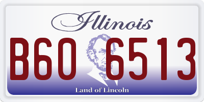 IL license plate B606513