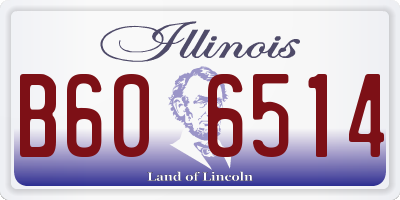 IL license plate B606514
