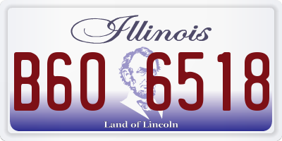 IL license plate B606518