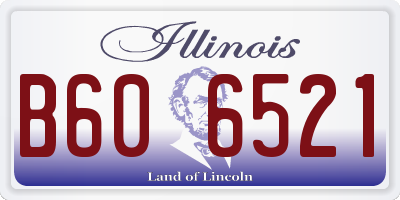 IL license plate B606521
