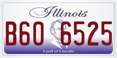 IL license plate B606525