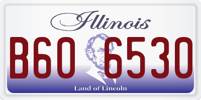 IL license plate B606530