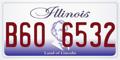 IL license plate B606532