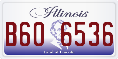 IL license plate B606536