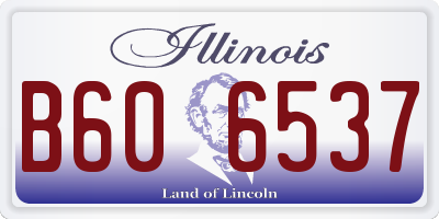 IL license plate B606537