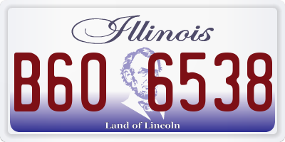 IL license plate B606538