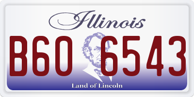 IL license plate B606543