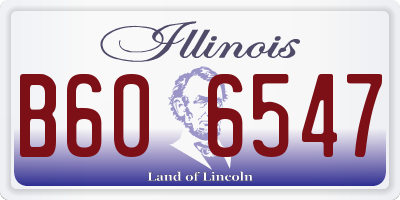 IL license plate B606547