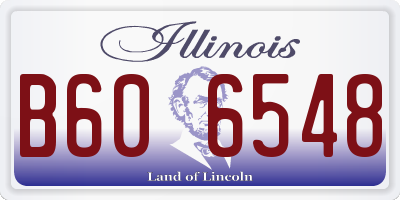 IL license plate B606548