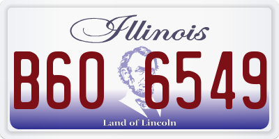 IL license plate B606549