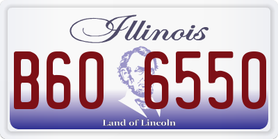 IL license plate B606550