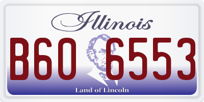 IL license plate B606553