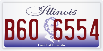 IL license plate B606554