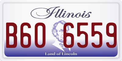 IL license plate B606559