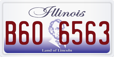 IL license plate B606563